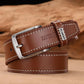 Men's Leather Classic Belt - Alloy Pin Buckle Men's Matching Jeans Business Belt (MA1)
