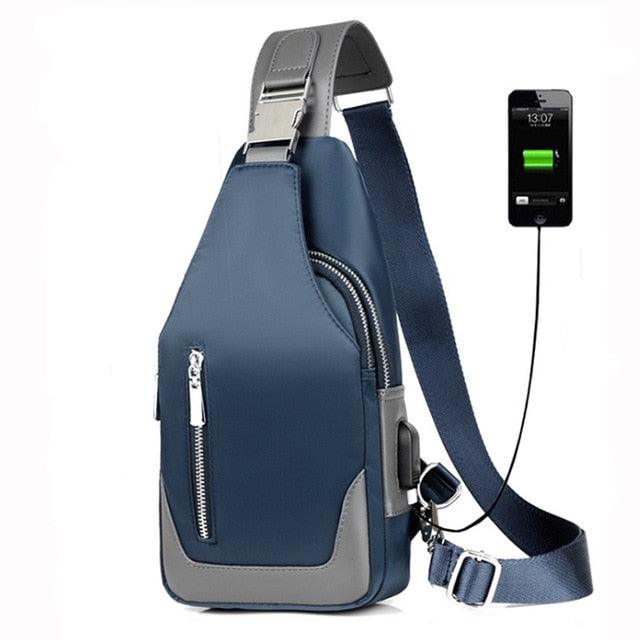 Men's Messenger Bag -Shoulder Oxford Cloth Chest Bags - Crossbody Casual messenger Bags (D79)(LT8)