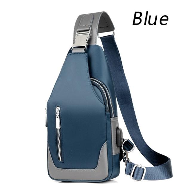 Men's Messenger Bag -Shoulder Oxford Cloth Chest Bags - Crossbody Casual messenger Bags (D79)(LT8)