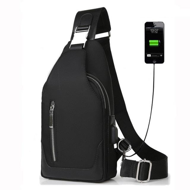 Men's Messenger Bag -Shoulder Oxford Cloth Chest Bags - Crossbody Casual messenger Bags (D79)(LT8)