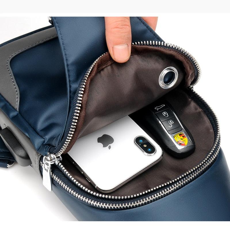 Men's Messenger Bag -Shoulder Oxford Cloth Chest Bags - Crossbody Casual messenger Bags (D79)(LT8)