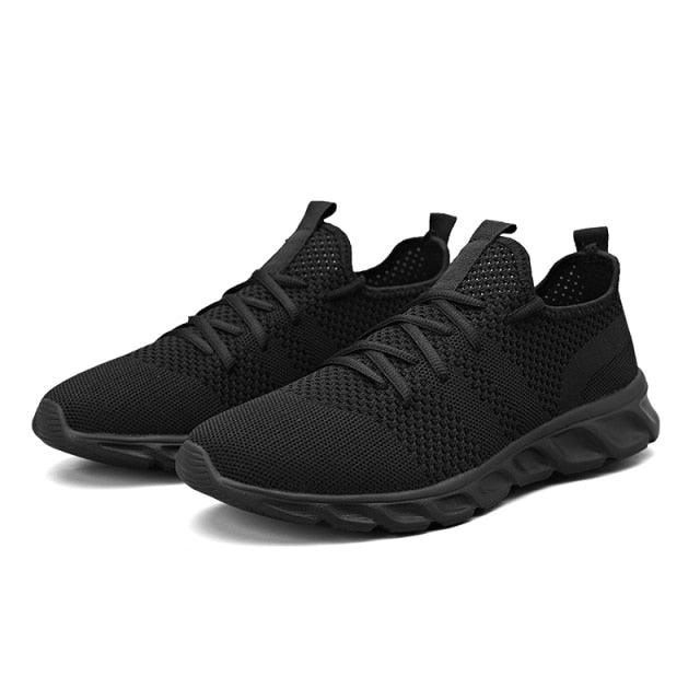 Men Shoes - Casual Summer High Quality Mesh Sneakers - Lightweight Breathable Trainers (1U12)(1U15)
