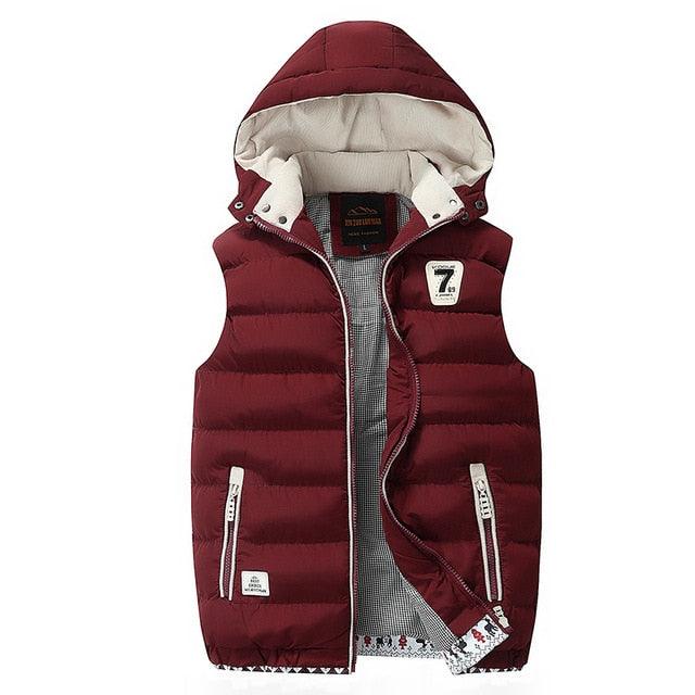 Men's Vest - Winter Down Vest Casual Waistcoat - Men's Sleeveless Jacket (D8)(T3M)