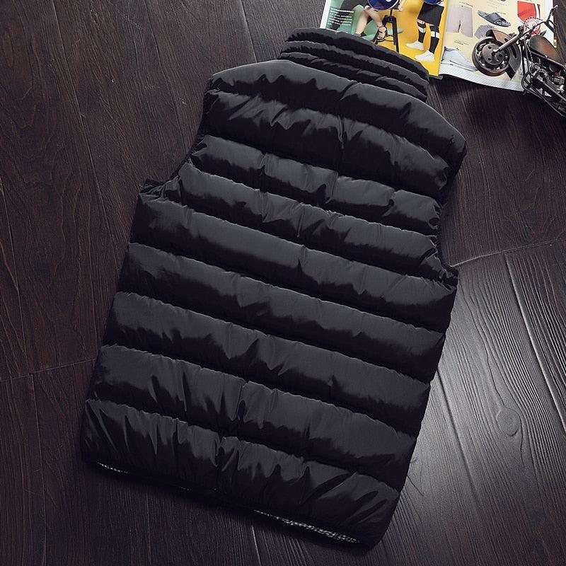 Men's Jacket - Sleeveless Vest - Winter Fashion Casual Slim Coats Vest (D8)(T3M)