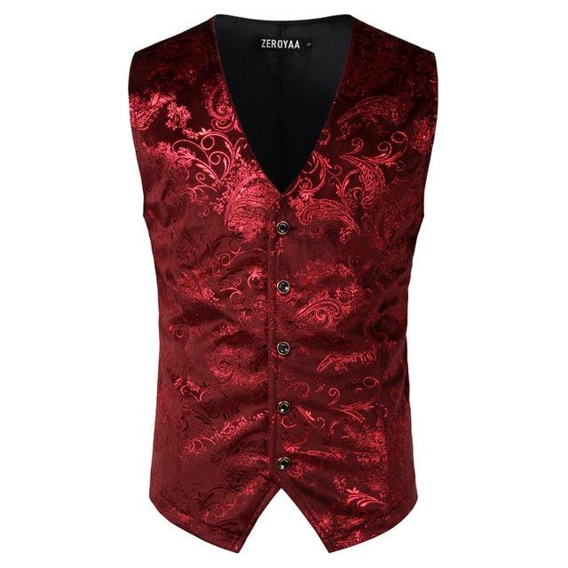 Men's Vest - Single Breasted V-Neck Wedding Suit Vests (T3M)(T4G)(F8)(F11)(F10)