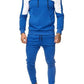 Men's Tracksuit Jogging Suit - Side Stripe Hoodies Set - Work Out Clothes Jogger Set Gym Clothing (TM9)(F101)