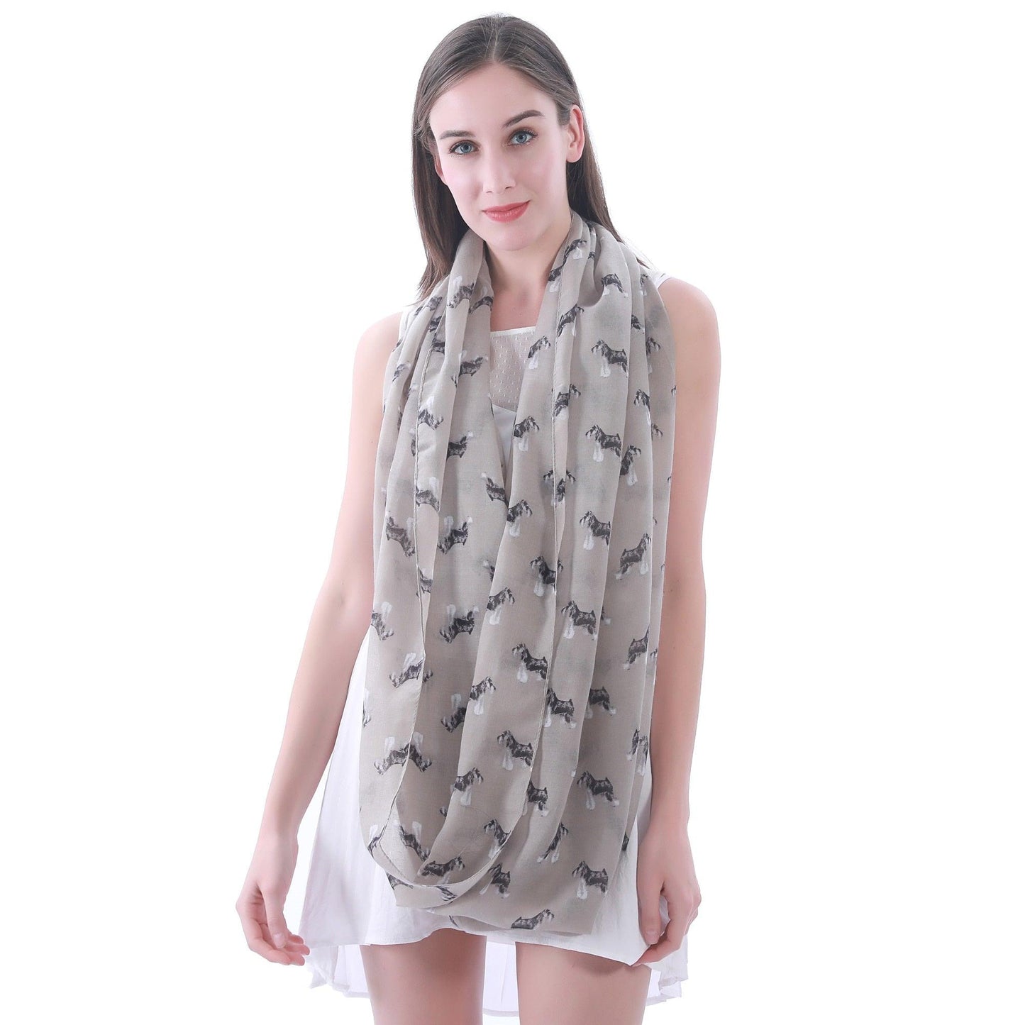 Print Women's Infinity Loop Tube Scarf Wrap - Soft Lightweight (1U87)