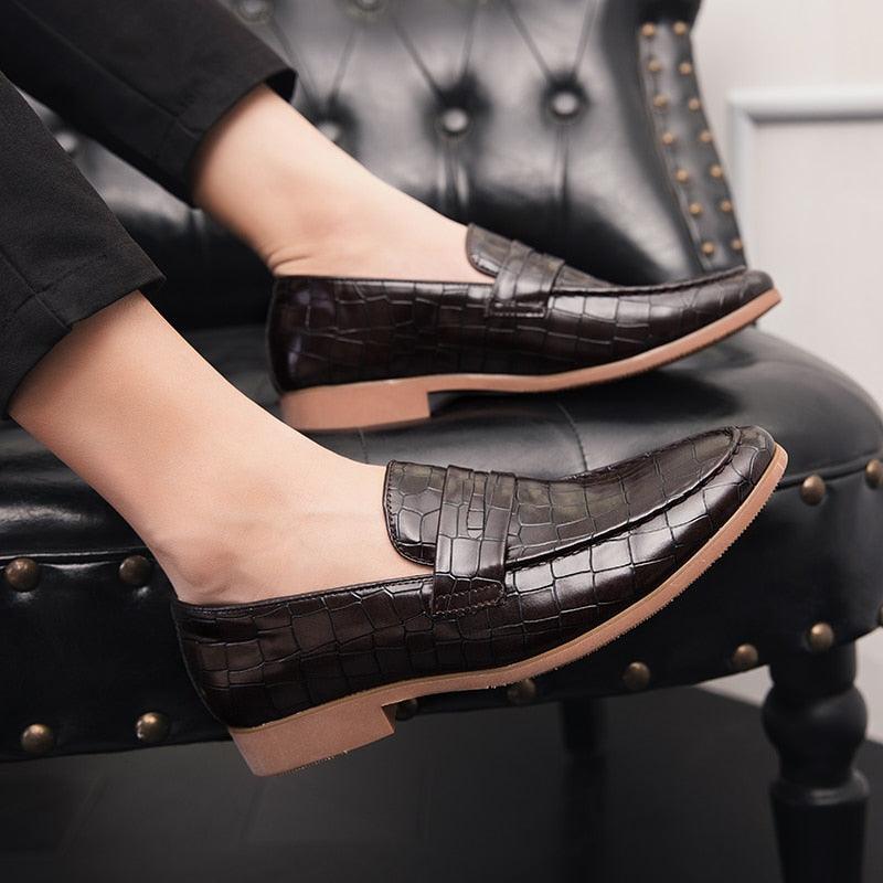 Trending Summer Men's Fashion Loafers British Gentleman Dress Formal PU Leather Shoes (MSF3)(F14)
