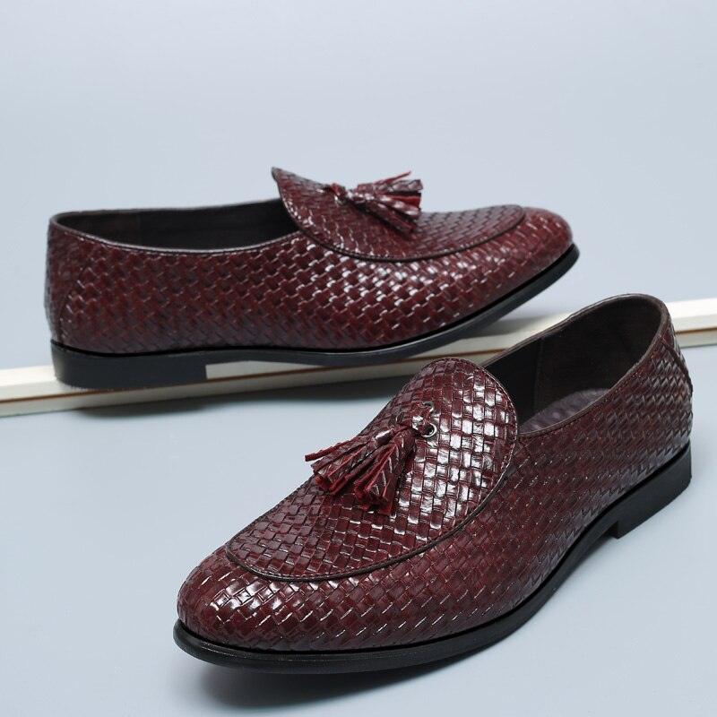 Fashion Tassel Men's Formal Dress Shoes - Spring Summer Gentleman Suit Footwear (MSF3)(F14)