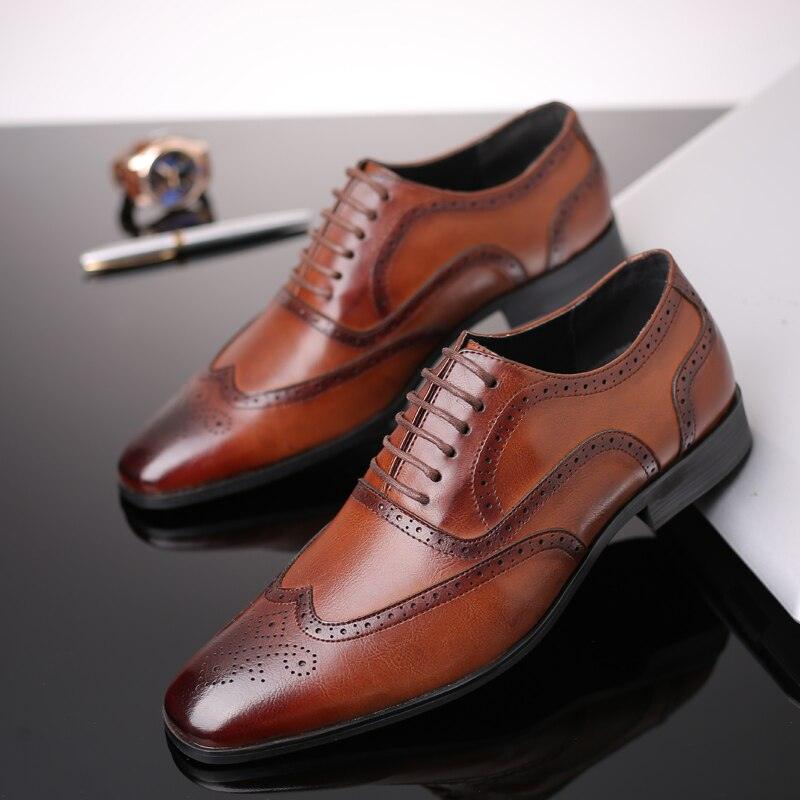 Trending Men's Wingtip Lace-Up Modern Classic Dress Shoes - Oxfords Sh Deals DejaVu Trending Men's Wingtip Lace-Up Modern Classic Dress Shoes - Oxfords Sh Deals DejaVu