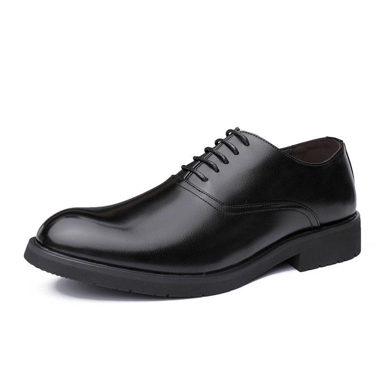 Business Men Derby Shoes - Leather Employee Manager Office Men's Formal Shoes (MSF2)