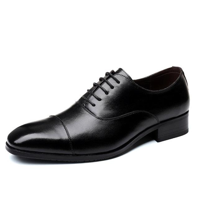 Classic Men's Dress Shoes - Derby PU Leather Elegant Suit Business Formal Oxfords Shoes (D14)(MSF1)