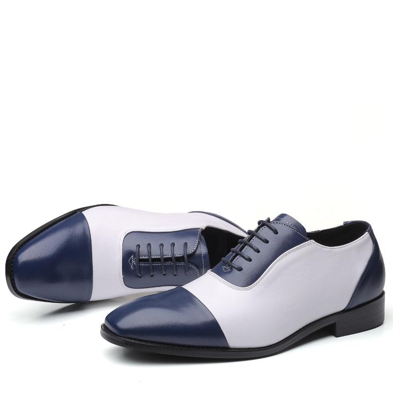 Oxford PU Leather Men's Dress Shoes - Brogue Men Flats Loafers (MSF1)(MSC4)(MSC1)(F14)