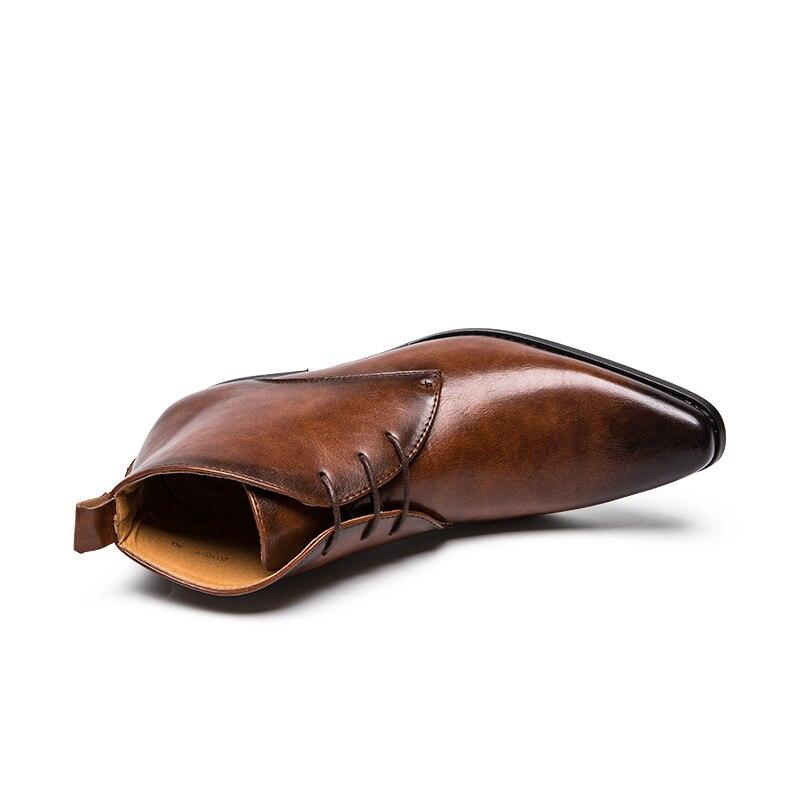 Luxury Men's Business Dress Boots - Lace-Up Vintage Pointed Toe Boots (D13)(MSB2)(MSF6)(MSB5)(MSC1)