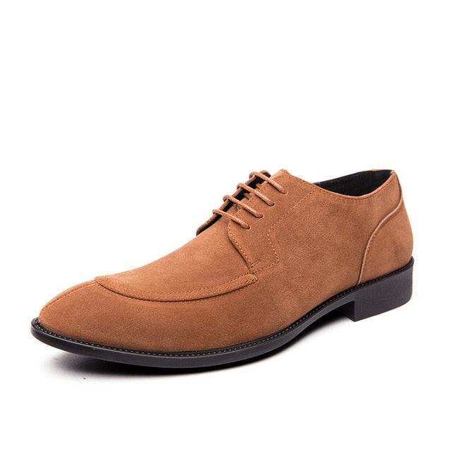 Men Flats Casual Pointy Lace-up Dress Shoes (MSF2)(MSC4)(MSC1)