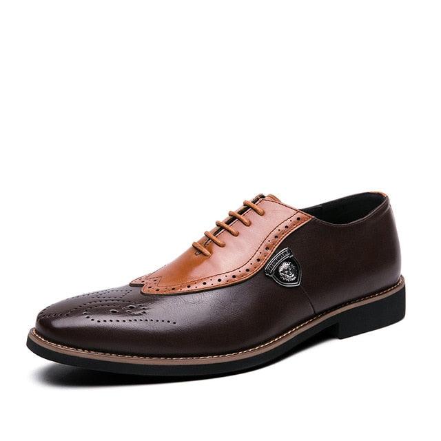 Pretty Uniform Dress Men's Shoes - British Men's Suit Formal Leather Shoes (D14)(MSF1)(MSF4)(MSC1)