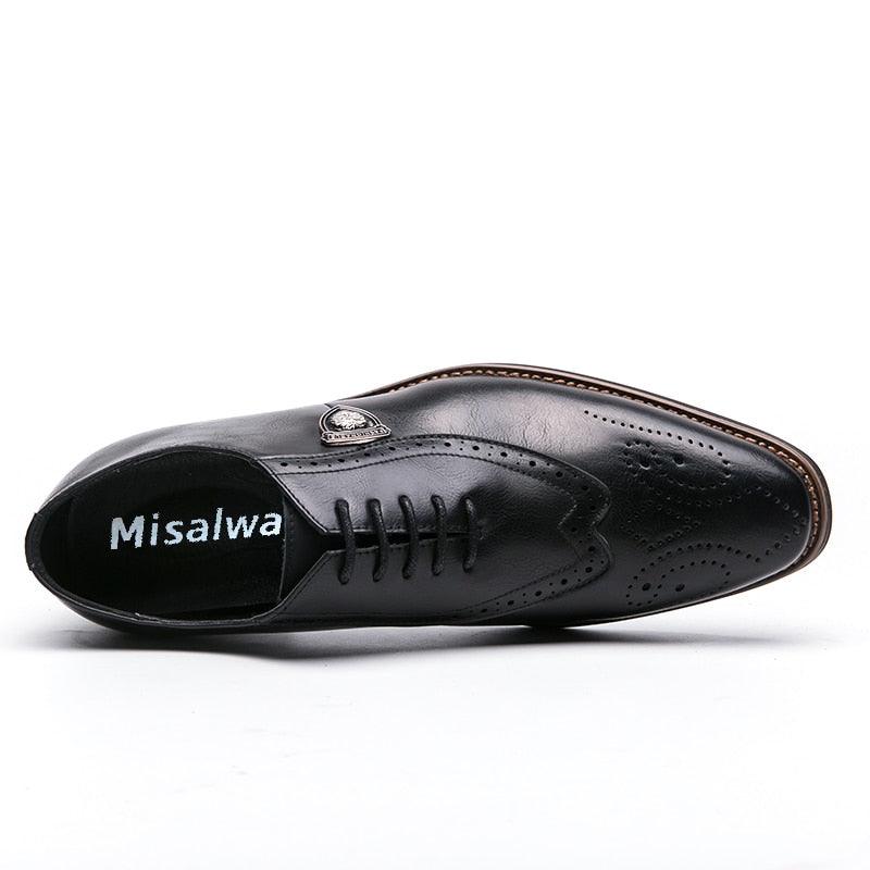 Pretty Uniform Dress Men's Shoes - British Men's Suit Formal Leather Shoes (D14)(MSF1)(MSF4)(MSC1)