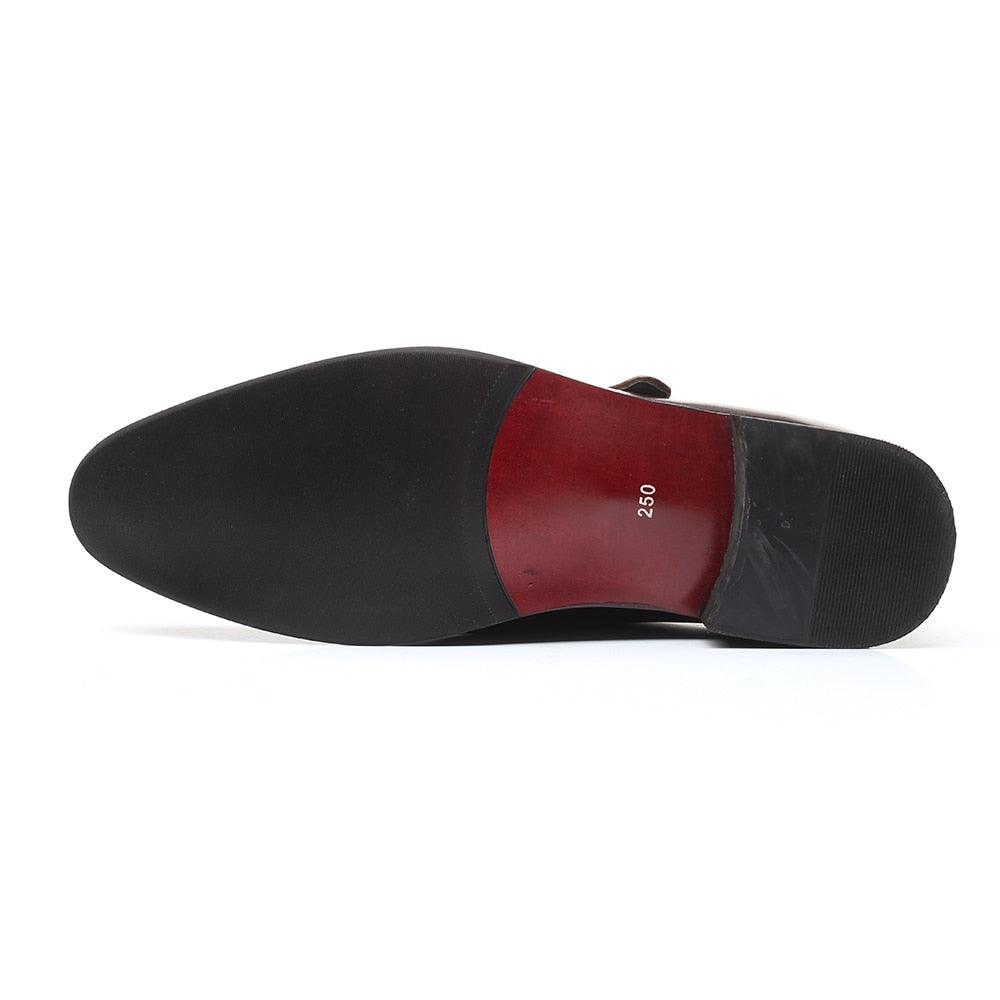 PU Leather Men's Dress Shoes - Elegant Buckle Strap Italian Men's Shoes (MSF5)(F14)