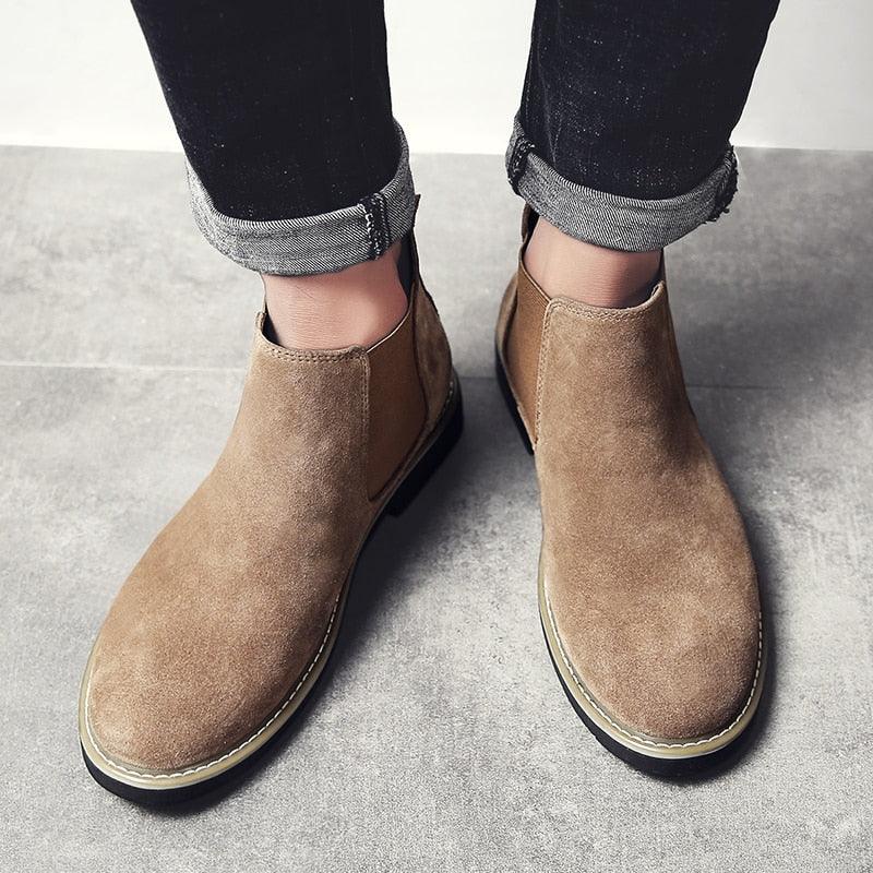 Great Short Ankle Chelsea Boots - Fashion Casual Men's Shoes (MSB1)(MSF6)(F13)
