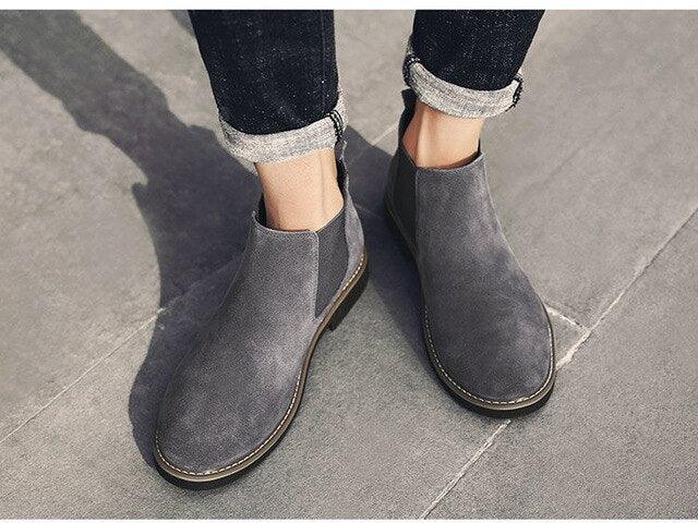 Great Short Ankle Chelsea Boots - Fashion Casual Men's Shoes (MSB1)(MSF6)(F13)