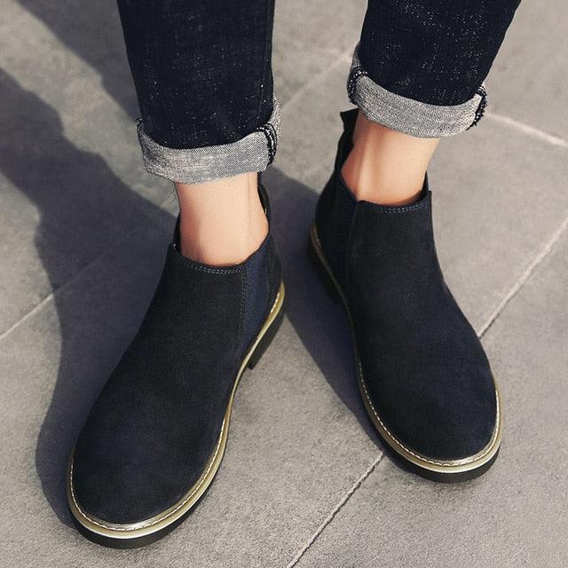 Great Short Ankle Chelsea Boots - Fashion Casual Men's Shoes (MSB1)(MSF6)(F13)