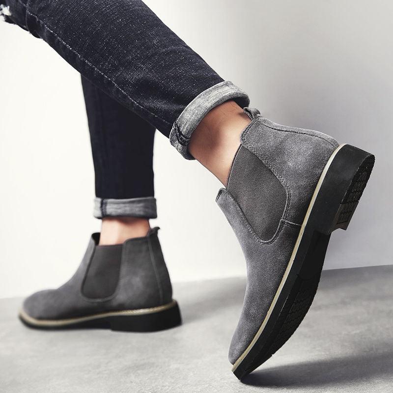 Great Short Ankle Chelsea Boots - Fashion Casual Men's Shoes (MSB1)(MSF6)(F13)