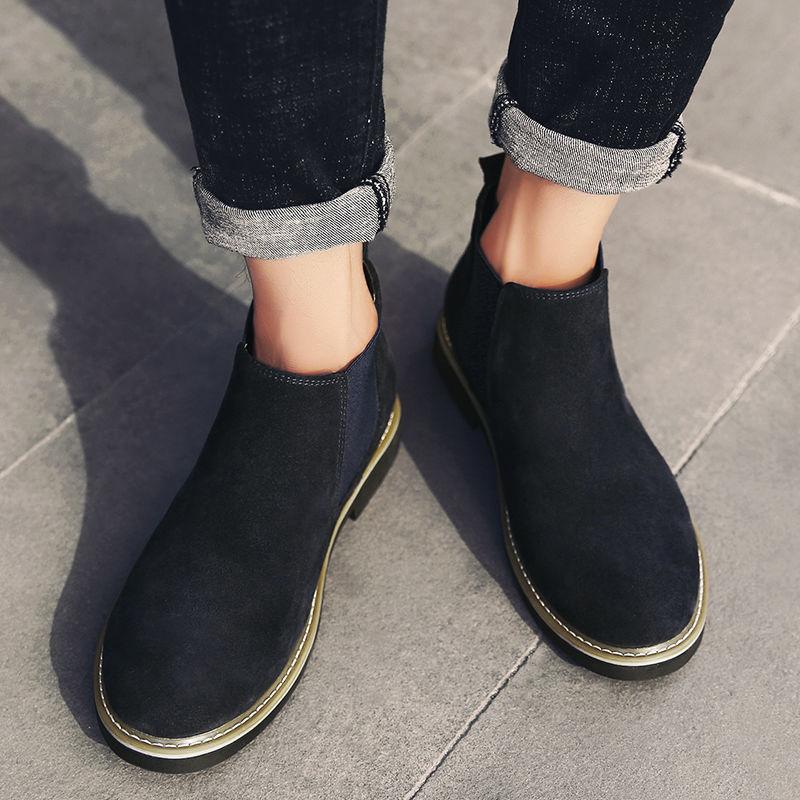 Great Short Ankle Chelsea Boots - Fashion Casual Men's Shoes (MSB1)(MSF6)(F13)