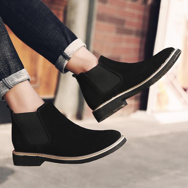 Great Short Ankle Chelsea Boots - Fashion Casual Men's Shoes (MSB1)(MSF6)(F13)