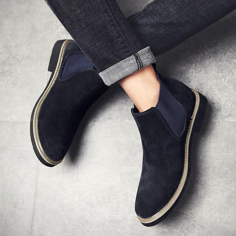 Great Short Ankle Chelsea Boots - Fashion Casual Men's Shoes (MSB1)(MSF6)(F13)