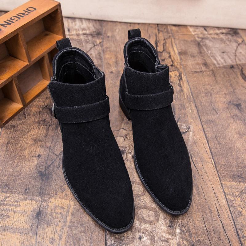 Great Spring Fall High Top Classic Boots - England Pointy Zipper Trendy Men Boots (MSB1)(MSF6)(MSB5)(MSC1)