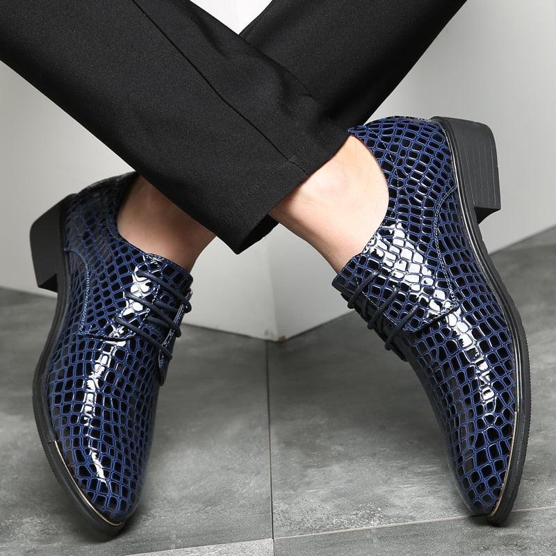 Great Stone Pattern Men's Formal Shoes -Dress Shoes - Men Business Shoes (MSF2)(F14)