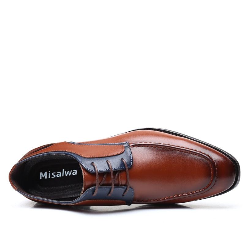 Stylish British Men's Oxford Dress Shoes - Men's Casual Business Wedding Suit Shoes (D14)(MSF2)(MSC4)(MSC1)