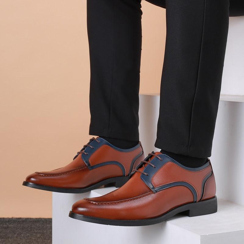 Stylish British Men's Oxford Dress Shoes - Men's Casual Business Wedding Suit Shoes (D14)(MSF2)(MSC4)(MSC1)