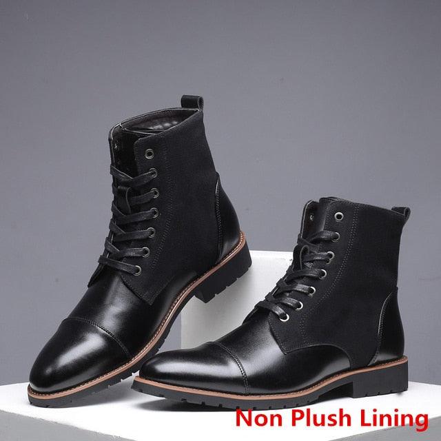 Winter / Spring Men Snow Boots - Warm Plush Men's Boots Pointy Winter Casual Boots (MSB2)(MSF6)(F16)(F13)