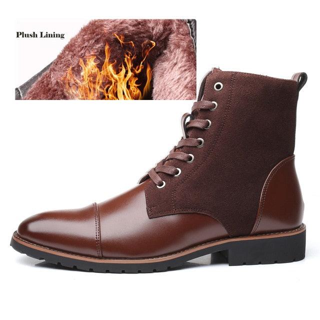Winter / Spring Men Snow Boots - Warm Plush Men's Boots Pointy Winter Casual Boots (MSB2)(MSF6)(F16)(F13)