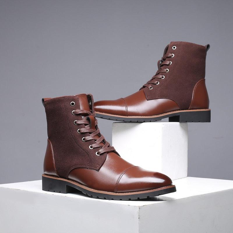 Winter / Spring Men Snow Boots - Warm Plush Men's Boots Pointy Winter Casual Boots (MSB2)(MSF6)(F16)(F13)