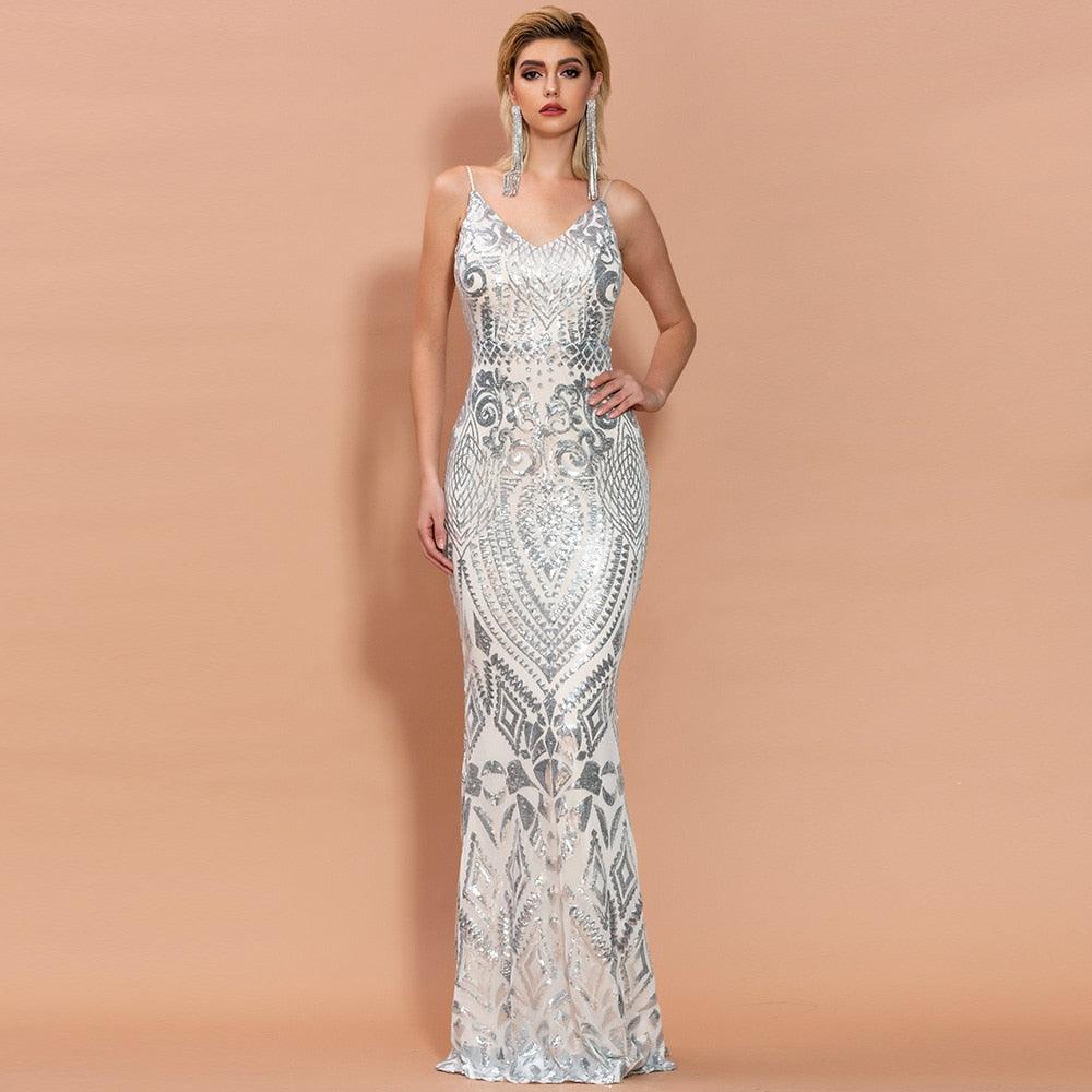 Trending Women Sexy Off Shoulder Dress - Female Backless Maxi Elegant Party Reflective Dress (WSO4)(WSO3)(WSO5)(F18)