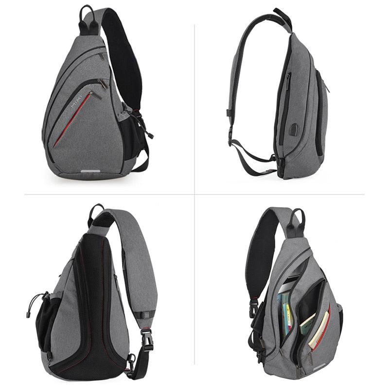 Mixi One Shoulder Backpack - Great Sling Bag USB Cycling Sports Travel Fashion Bag (1U78)