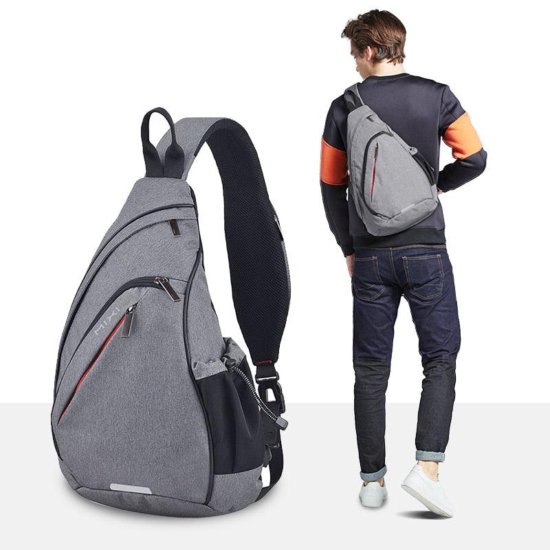 Mixi One Shoulder Backpack - Great Sling Bag USB Cycling Sports Travel Fashion Bag (1U78)