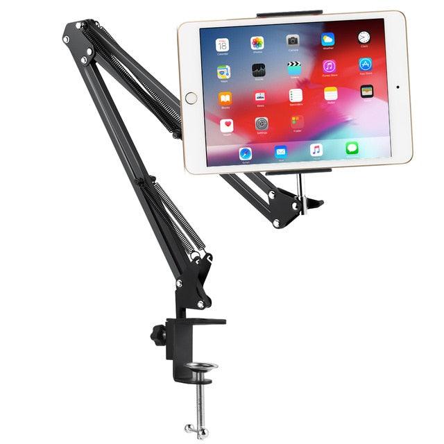 Mobile Lazy Bracket Cellphone Tablet Mount Holder Stand Adjustable Long Arms For IPhone 12-18cm Wide Mobile Phone Tablets Stand (TLC2)(1U47)(RS)(1U50)