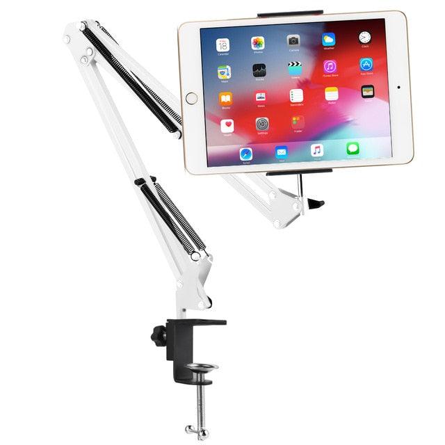 Mobile Lazy Bracket Cellphone Tablet Mount Holder Stand Adjustable Long Arms For IPhone 12-18cm Wide Mobile Phone Tablets Stand (TLC2)(1U47)(RS)(1U50)