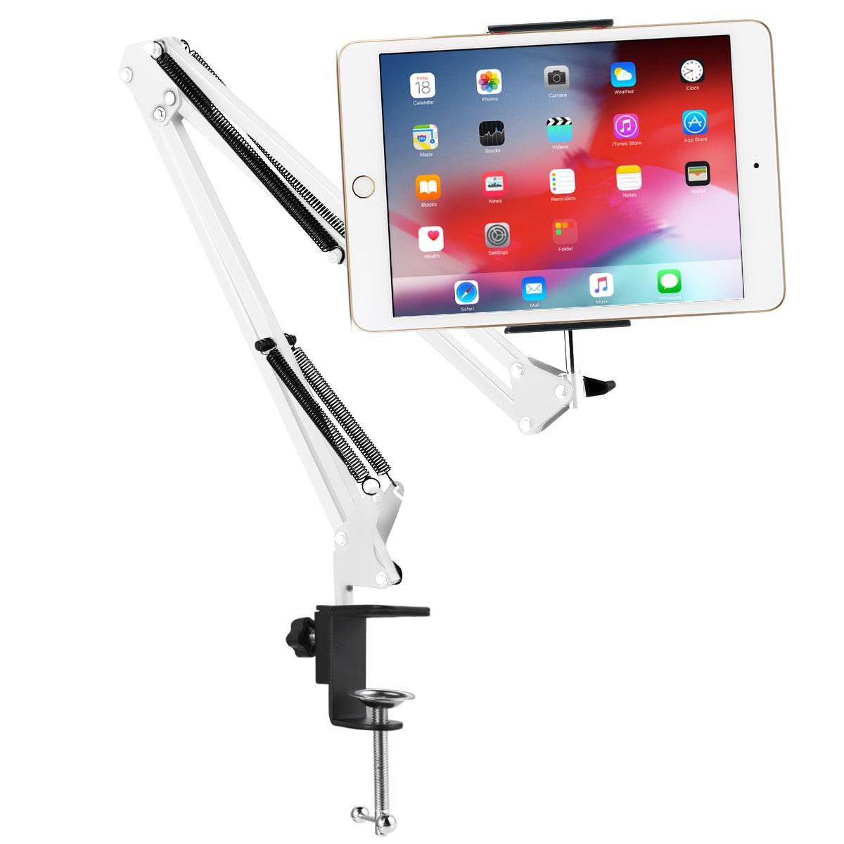 Mobile Lazy Bracket Cellphone Tablet Mount Holder Stand Adjustable Long Arms For IPhone 12-18cm Wide Mobile Phone Tablets Stand (TLC2)(1U47)(RS)(1U50)