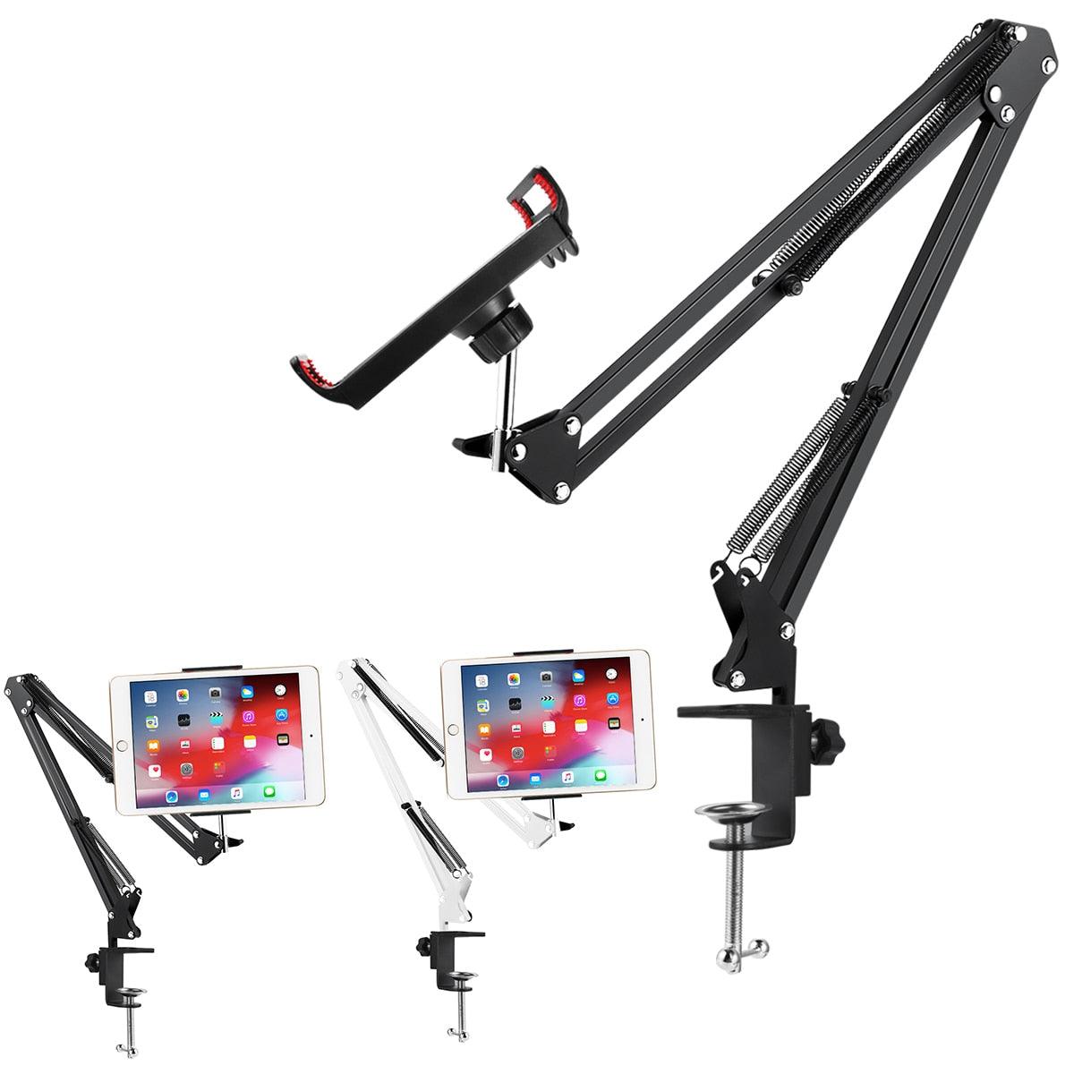 Mobile Lazy Bracket Cellphone Tablet Mount Holder Stand Adjustable Long Arms For IPhone 12-18cm Wide Mobile Phone Tablets Stand (TLC2)(1U47)(RS)(1U50)