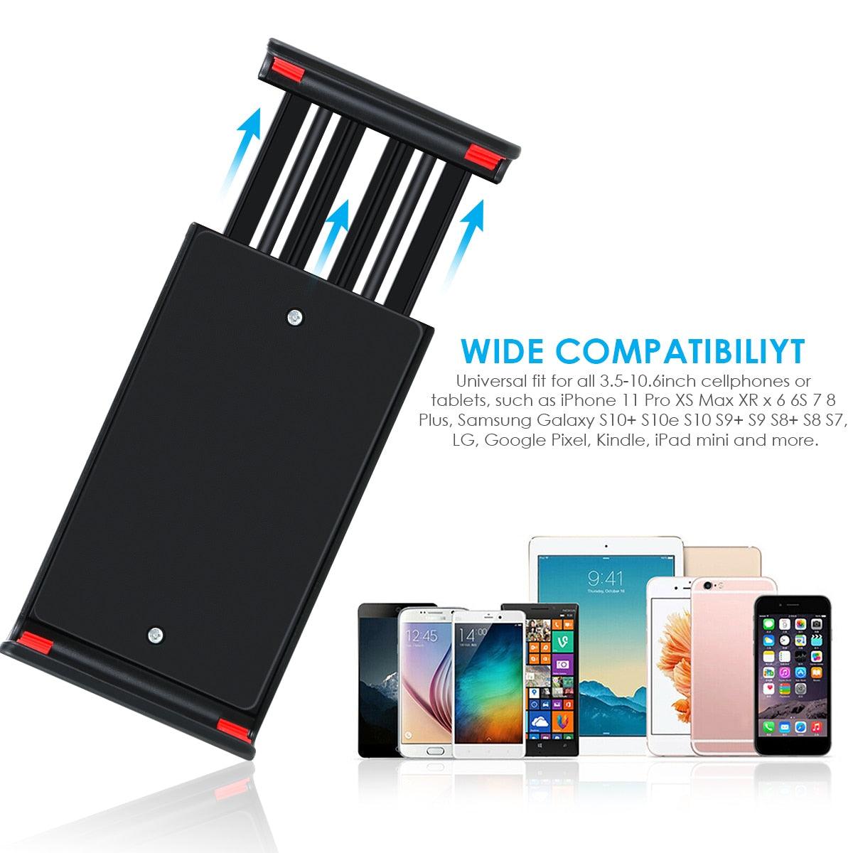 Mobile Lazy Bracket Cellphone Tablet Mount Holder Stand Adjustable Long Arms For IPhone 12-18cm Wide Mobile Phone Tablets Stand (TLC2)(1U47)(RS)(1U50)