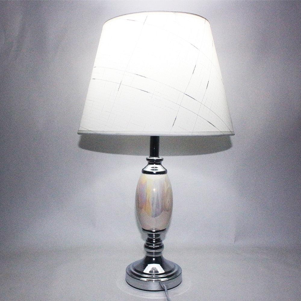 Modern High Quality fabric ceramic desk light E27 LED 220V table Lamp for Reading bedside (LL6)(LL1)(F58)