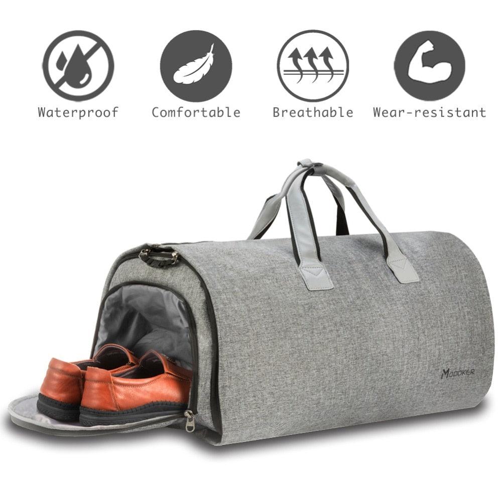 Great Travel Bag With Shoulder Strap Duffel Bag - Carry on Hanging Suitcase Clothing Business Bags (1U78)(LT3)