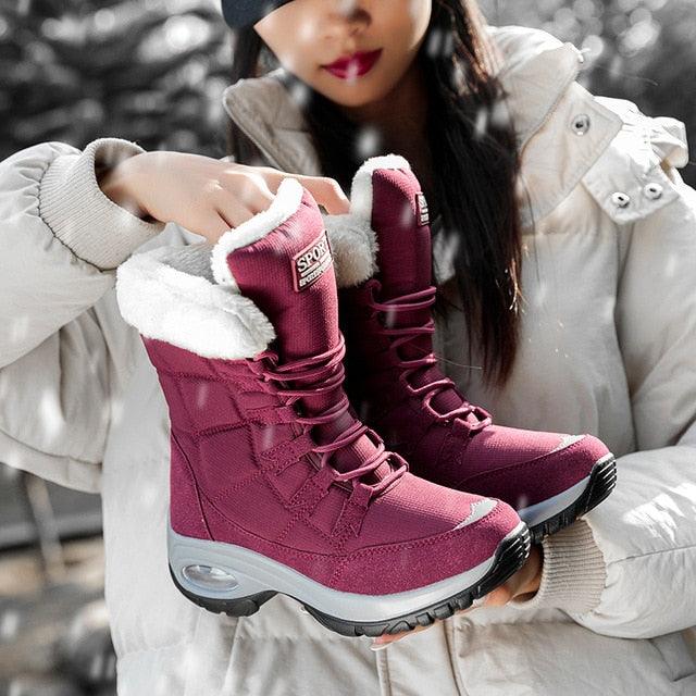 Great Comfortable Women's Boots - Winter Warm Quality Mid-Calf Snow Boots (D38)(D85)(BB1)(BB5)
