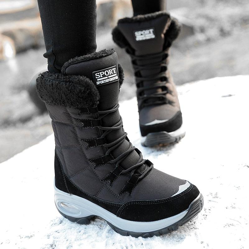 Great Comfortable Women's Boots - Winter Warm Quality Mid-Calf Snow Boots (D38)(D85)(BB1)(BB5)