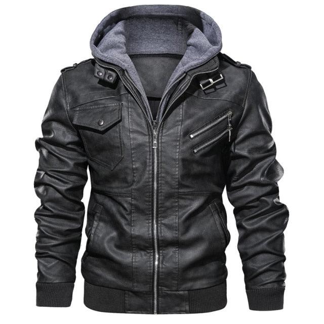 New Men's Leather Jackets Autumn Casual Motorcycle PU Jacket Biker Leather Coats (TM3)(TM4)(CC1)(2U100)(TG2)