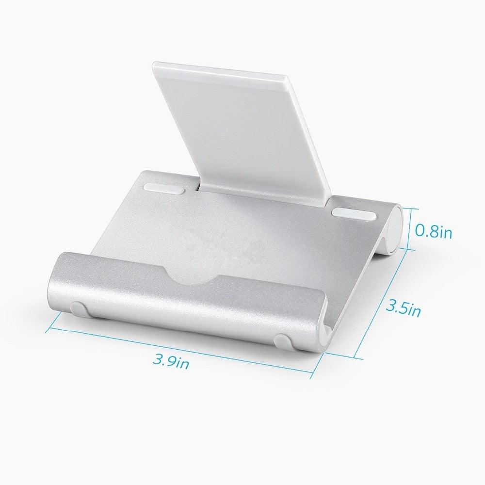 Multi-Angle Aluminum Holder Stand for iPad or iPhone XS Max 8 X 7 Foldable Stand for Samsung Galaxy S9 S8 Tablet Stand (TLC2)(F47)
